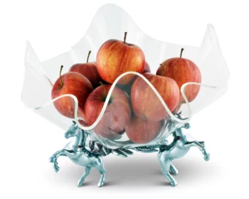 Arthur Court Horse Stand with 11" Acrylic Bowl - Image 3