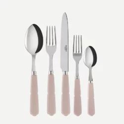 Sabre Bistrot Solid Light Khaki 5-Piece Flatware - Vintage - The Pink Daisy