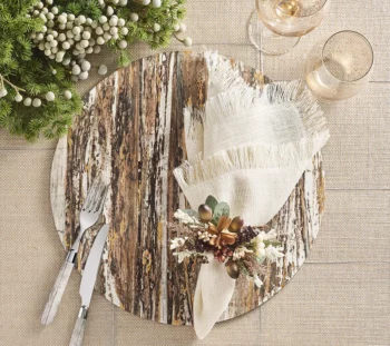 Kim Seybert Weathered Pine Placemat - Set of 4 - Image 2