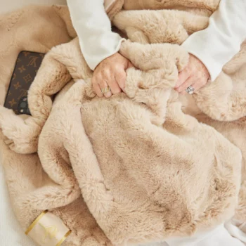 Pretty Rugged Camel TS Luxe Blanket - 55" x 70" - Image 3