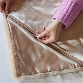 Pretty Rugged Camel TS Luxe Long Lap Blanket - 33" x 56" - Image 7