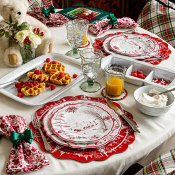 Juliska Country Estate Winter Frolic Melamine Dinner Plate Set/4 11"D - Image 2