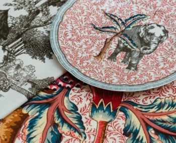 Bernardaud COLLECTION BRAQUENIÉ Set of 4 assorted salad plates 8.5'' - Image 4