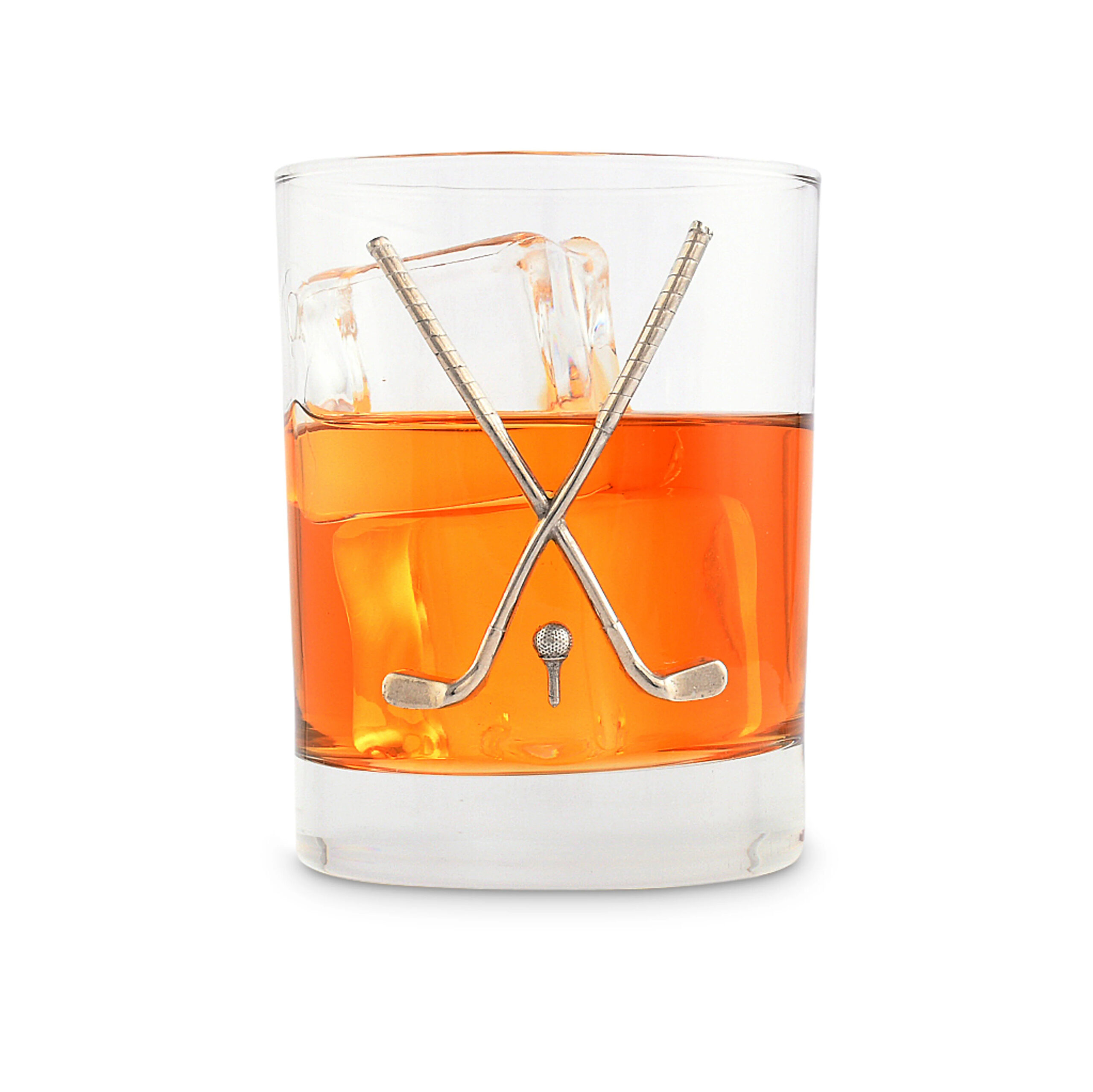Vagabond House Golf Club Double Old Fashioned Glass 4″H