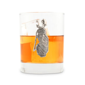 Vagabond House Golf Bag Double Old Fashioned Glass 4"H - Image 2
