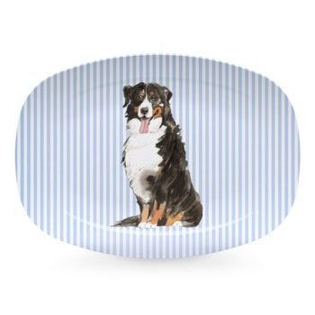 Mariposa Tray Chic Bernese Mountain Dog Platter 14"L x 10"W