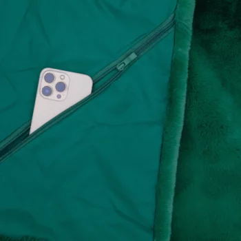 Pretty Rugged Green Long Lap Blanket - 33" x 56" - Image 4