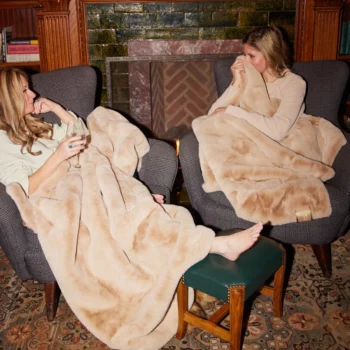 Pretty Rugged Camel TS Luxe Blanket - 55" x 70" - Image 5