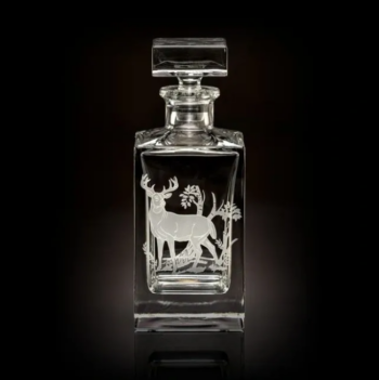 Julie Wear American Wildlife White Tail Buck Classic Decanter