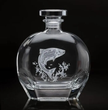 Julie Wear Fly Fishing Salmon Decanter