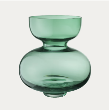 Georg Jensen Alfredo Vase - Light Green 9.84" x 8.78"