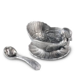 Arthur Court Turkey 3-Piece Condiment Set