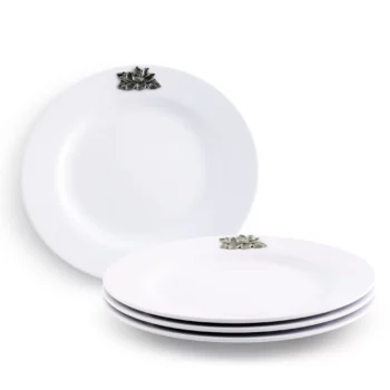 Arthur Court Magnolia Melamine Lunch Plates - Set of 4