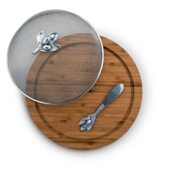 Arthur Court Olive 3-Piece Picnic Cheese Board & Spreader - Image 2