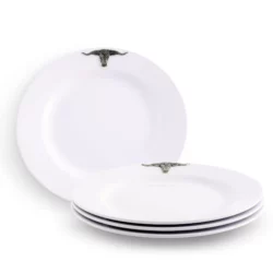 Arthur Court Longhorn Melamine Lunch Plates - Set of 4