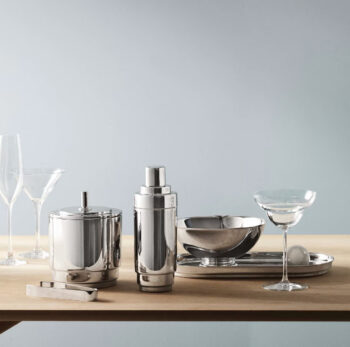 Georg Jensen Manhattan Ice Bucket with Tongs - Image 2