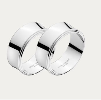 Georg Jensen Pyramid Napkin Ring - Set of 2