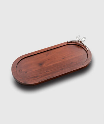 Mary Jurek Butterfly Oval Wood Tray 17″L x 8″W