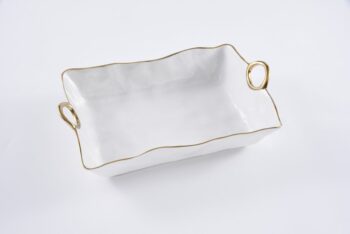 Pampa Bay Golden Handles Large Deep Server 17 × 11.5 × 4.5 in