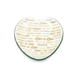 Annieglass Love is Love Heart Gold 7"