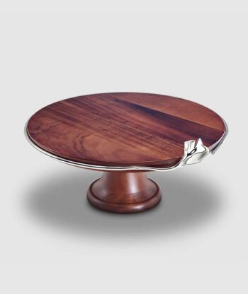 Mary Jurek Ginkgo Wood Cake Stand 13″D x 5¼” H