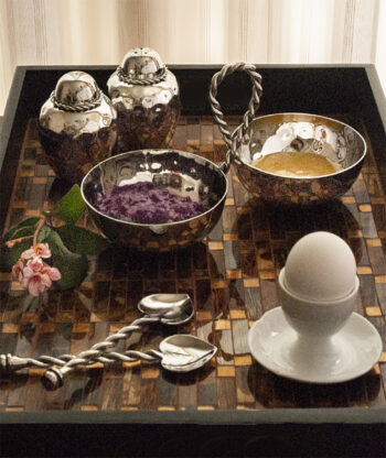 Mary Jurek Paloma 2 Bowl Set w/ Braided Wire Handle - Image 2