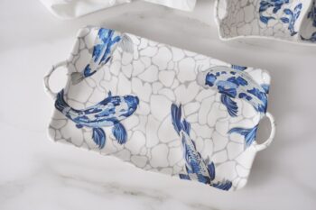Pampa Bay Koi Large Platter 17 × 9 - Image 2