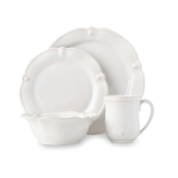 Juliska Berry & Thread Flared 4pc Place Setting - Whitewash