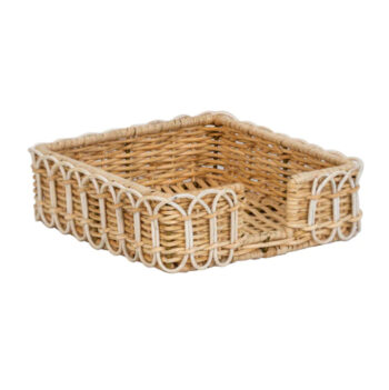 Juliska Provence Rattan Luncheon Napkin Holder - Whitewash
