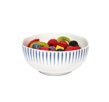 Juliska Sitio Stripe Cereal/Ice Cream Bowl - Delft Blue - Image 2