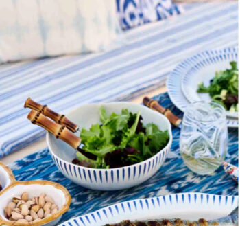 Juliska Sitio Stripe Coupe Bowl - Delft Blue - Image 3