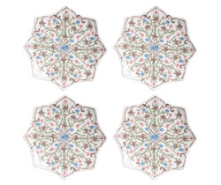 Juliska Villa Seville Scalloped Side/Cocktail Plate, Set of 4 - Chambray