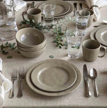 Juliska Puro 4pc Place Setting - Taupe - Image 2