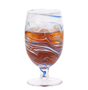 Juliska Puro Marbled Goblet - Blue - Image 2