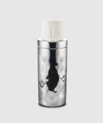 Mary Jurek Tundra Cocktail Shaker w/White Resin 9½” H