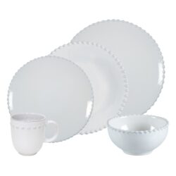 Costa Nova Pearl White 5 Piece Place Setting