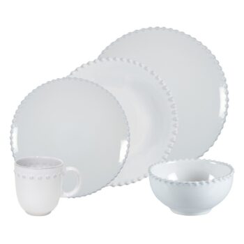 Costa Nova Pearl White 5 Piece Place Setting