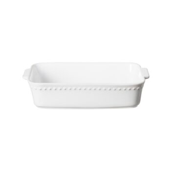 Costa Nova Pearl White Rectangular Baker Pearl 13" x 8" H3" | 83 oz.
