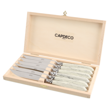 Capdeco Diana Marble Set of 6 Steak Knives