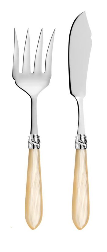 Capdeco Diana pearl Fish serving set