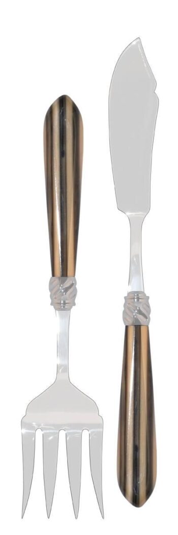 Capdeco Diana stone Fish serving set
