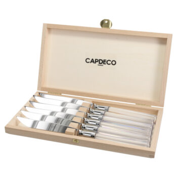 Capdeco Doric clear Set of 6 steak knives