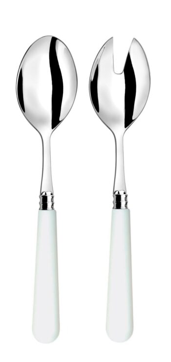 Capdeco Helios white salad serving set