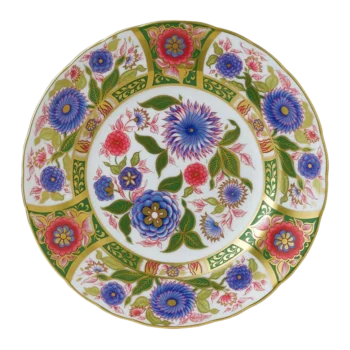 Royal Crown Derby Imari Accent Plate - Kyoto Garden 8"