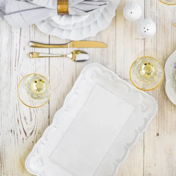 Vietri Incanto Lace Small Rectangular Platter - Image 2