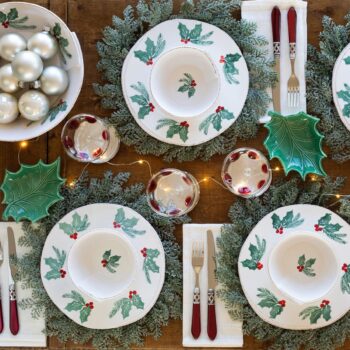 Vietri Lastra Evergreen Large Shallow Serving Bowl - Image 2