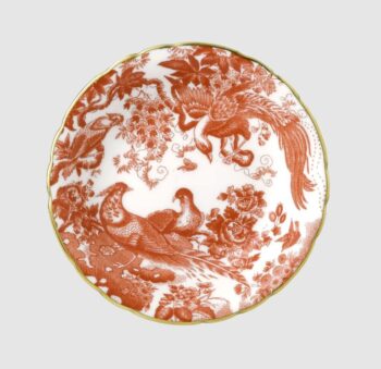 Royal Crown Derby Aves Red Bread & Butter 6"D