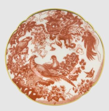 Royal Crown Derby Aves Red Coffee Saucer Only