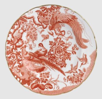 Royal Crown Derby Aves Red Dinner Plate 10"D