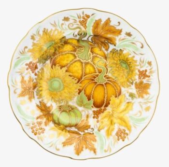 Royal Crown Derby Sienna Fall Holiday Accent Plate 7"D